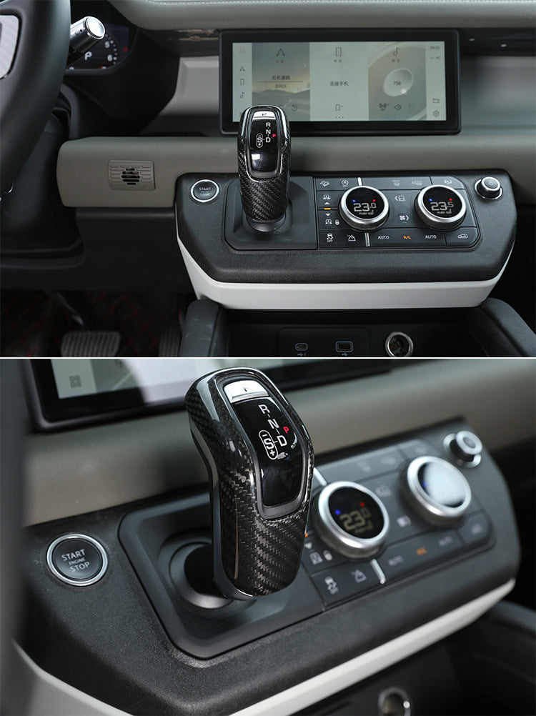 Genuine Carbon Fibre Gear Knob Cover for Defender L663 2020+